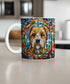 Border Terrier Suncatcher Artwork Ceramic Mug